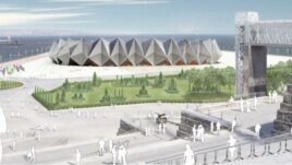The design of Baku's Crystal Hall, the venue for Eurovision 2012