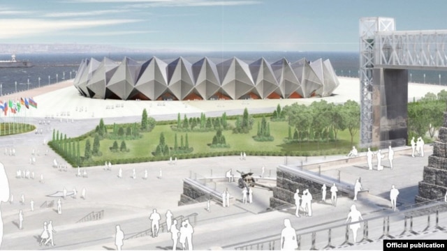 The design of Baku's Crystal Hall, the venue for Eurovision 2012