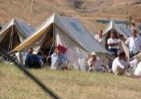 A camp for Uzbek refugees in Kyrgyzstan, June 2005 (RFE/RL)