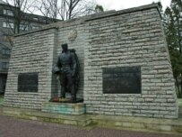The monument before it was removed (file photo)