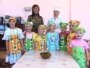 Russia -- Children and caregivers at the "Healthy Food" action in kindergarten, Izhevsk city, undated