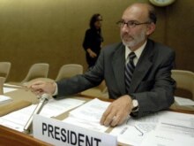 Switzerland/UN -- President of the Human Rights Council Luis Alfonso de Alba, Geneva, 29Jun2006