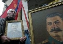 A Georgian supporter of Stalin celebrates the dictator's anniversary in his birthplace, Gori (file photo) (epa)
