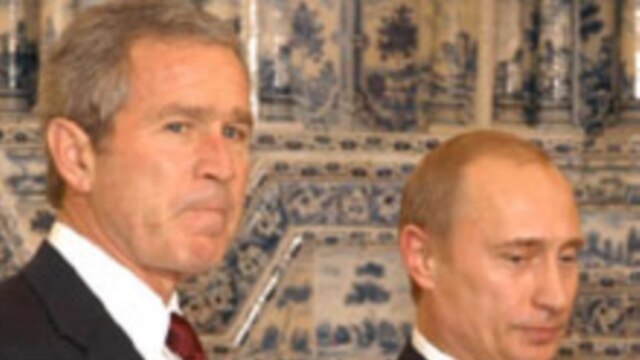 Relations between Russian President Vladimir Putin and his U.S. counterpart, George W. Bush, have become increasingly strained (CTK)