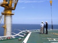 An offshore gas platform off the island of Sakhalin in the Russian Far East (ITAR-TASS)