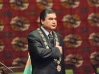 President Gurbanguly Berdymukhammedov at his swearing-in on February 14 (ITAR-TASS)