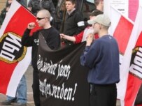 German neo-Nazis demonstrating in Nuremburg in October 2006 (epa)