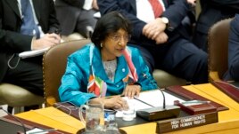 Shefja për të Drejta të Njeriut e Kombeve të Bashkuara, Navi Pillay, duke iu adresuar Këshillit të Sigurimit, 12 shkurt 2013.