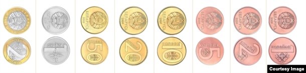 Беларускія манэты ўзору 2009 г. Нацыянальны банк Рэспублікі Беларусі