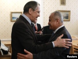 Встреча Сергея Лаврова со спецпредставителем Генерального секретаря ООН по Ливии Абдель Илахом аль-Хатыбом 