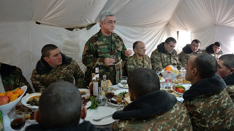Президент Армении посетил оборонительный участок на северо-восточной границе 