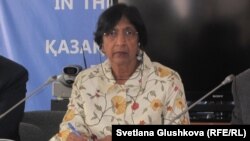UN High Commissioner for Human Rights Navi Pillay during her visit to Astana on July 12