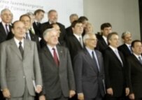 Getting crowded: EU leaders at a June 2005 summit (AFP)