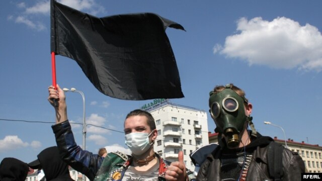 The annual "Chornobyl Path" march has been held in Minsk since 1988. (file photo)