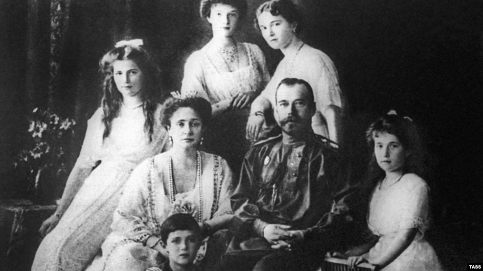 Nicholas, together with his entire family (shown here in 1913), was executed after the 1917 Bolshevik coup. They were canonized as Russian Orthodox saints in 2000.