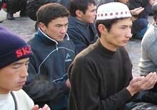 Islam -- praying muslims in kazakhstan