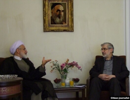 میرحسین موسوی و مهدی کروبی در یکی از دیدارهای گذشته خود