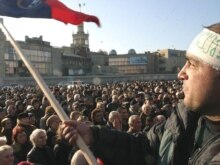 Georgia -- An opposition rally in Tbilisi, 05Dec2007