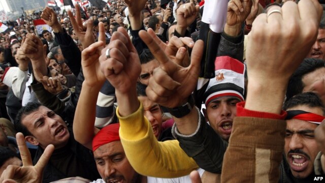 Antigovernment demonstrators continue to occupy Cairo's Tahrir Square.