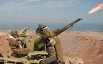 An Iranian military exercise on the Persian Gulf in April (Fars)