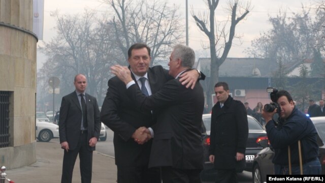 Milorad Dodik i Tomislav Nikolić u Banjaluci, 26. decembar 2012.