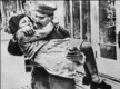 An undated photo of Soviet dictator Joseph Stalin playing with his daughter, Svetlana (AFP)