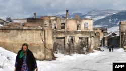 Ossetian officials say Russian reconstruction work has come to a halt.