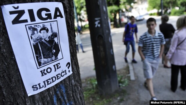 Bosnia-Herzegovina - Protest against violence in Sarajevo, 9May.2012.
