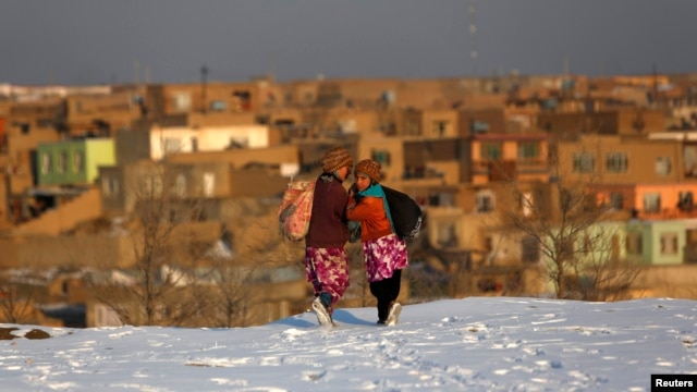 Afghanistan has been blanketed in snow in recent days. 