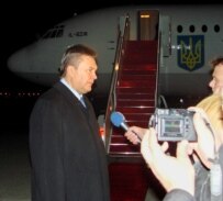 Ukraine's Prime Minister Viktor Yanukovych arrives in Washington, D.C. on December 4 (Ukrinform)