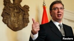 Serbian Prime Minister Aleksandar Vucic
