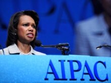 U.S. -- Secretary of State Condoleezza Rice speaks at the American Israel Public Affairs Committee (AIPAC) Policy Conference in Washington, DC, 03Jun2008
