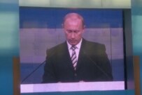 Putin speaks at a Unified Russia party congress on October 2 (RFE/RL)