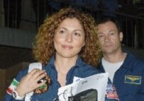 Anousheh Ansari at training outside Moscow in August (ITAR-TASS)