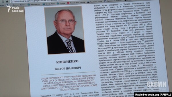 Віктор Кононенко, колишній cуддя Верховного суду України, який придбав фірму «Гранд Луол» у Луцького