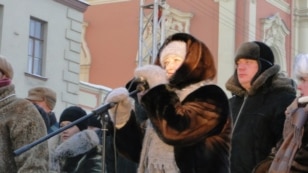 Актриса Лариса Дмитриева, Санкт-Петеребург, 4 февраля 2012 г  
