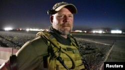 NPR photojournalist David Gilkey is pictured at Kandahar airfield in Afghanistan on May 29.
