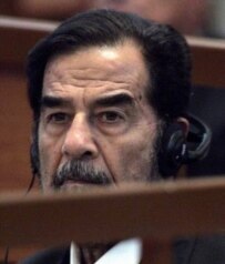 Saddam Hussein in court on September 12 (epa)