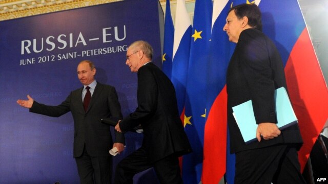 Imagine de la summitul Rusia-UE din iunie 2012. 