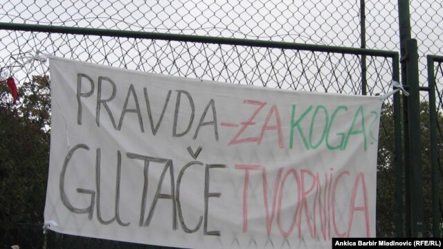 Sa prosvjeda radnica Kamenskog, Zagreb, 27. rujan 2010