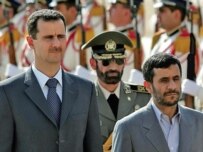 Syria's Bashar al-Assad and Iran's Mahmud Ahmadinejad -- allies of necessity? (AFP)