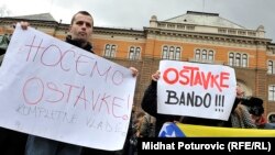 Bosnia-Herzegovina-Fourth Day of Protest, Sarajevo, 9Feb2014