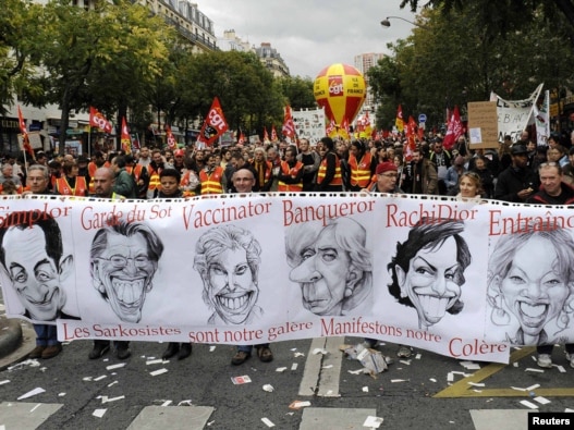 صحنه ای از اعتراض مردم فرانسه به طرح اصلاح قانون 
بازنشستگی