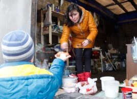 Обед в лагере дальнобойщиков