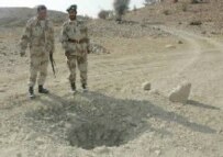 A land-mine blast in Pakistan earlier this year (epa)