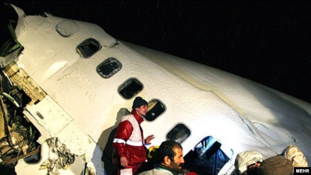 The Boeing 727 crashed in a snowstorm after being unable to land at Orumieh Airport late on January 9.