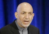 Afghan President Hamid Karzai speaking at a UNICEF-hosted event in New York on September 18 (AFP)