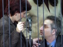 Two of the accused, Bulgarian nurse Christiana Valcheva and Palestinian doctor Ashraf Alhajouj, wait to hear their sentences on December 19 (epa)