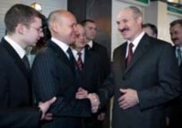 Alyaksandr Lukashenka celebrating victory on March 19 (epa)