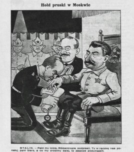 Польская карикатура на пакт Молотова – Риббентропа